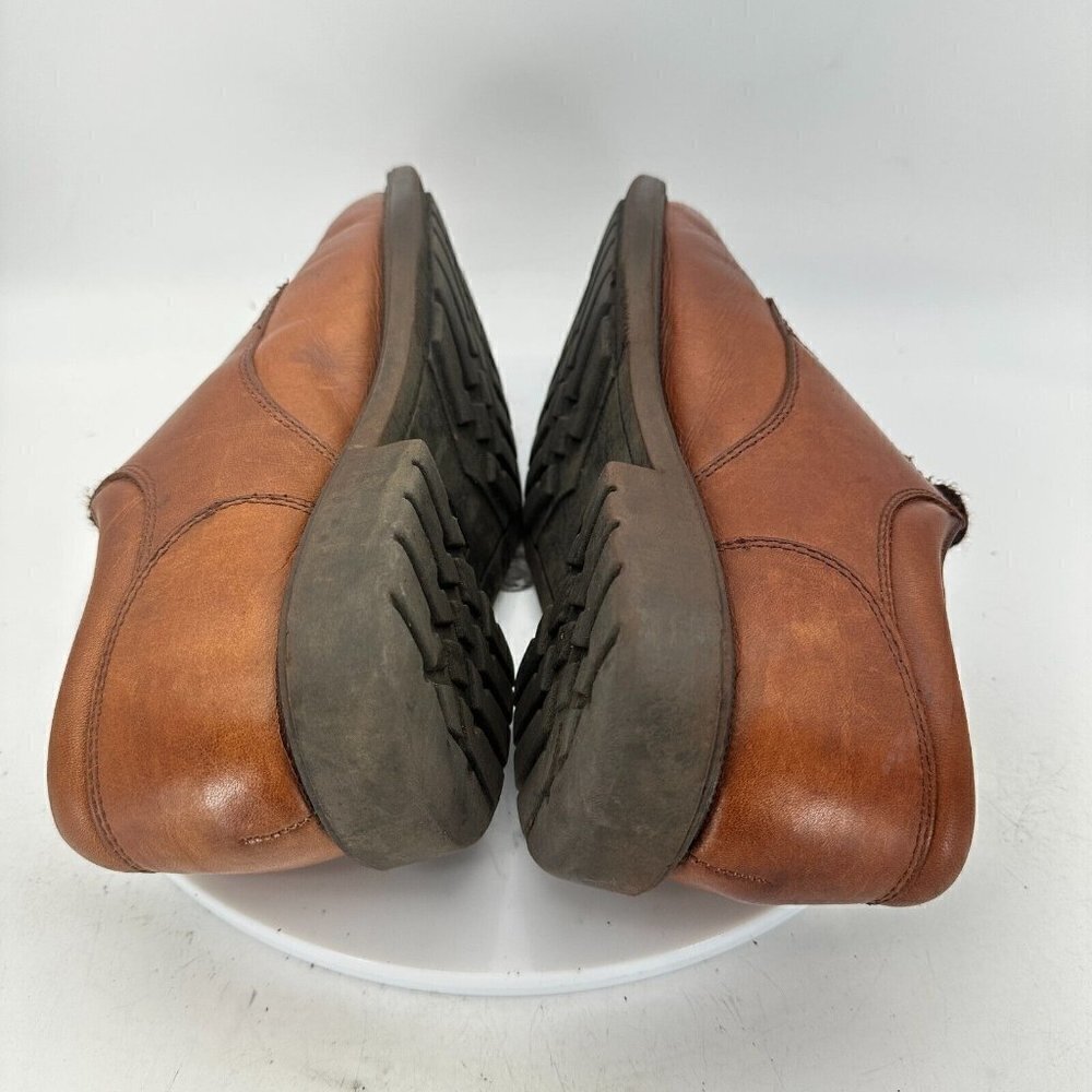 Frye Mathew Men Size 9.5 M Derby Plain Toe Dress Shoes Brown Leather 84875 - Picture 8 of 13